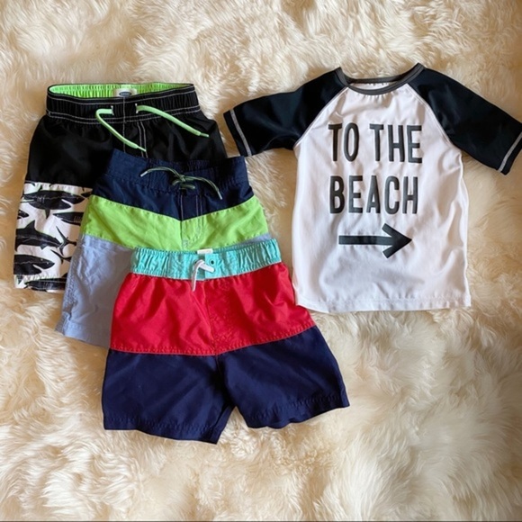 Janie and Jack cat and Jack old navy swim lot